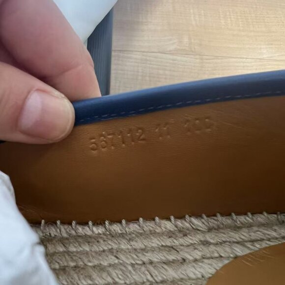 GUCCI Microguccissima Pattern Leather Espadrilles - Picture 7 of 8